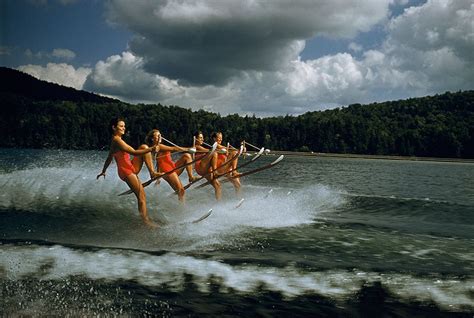Tandem water skiing